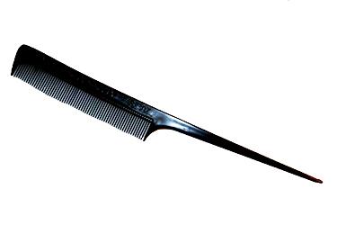 Black Plastic Pin Tail Comb